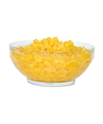 PEACH DICES 10X10MM IN WATER 8/11BRIX